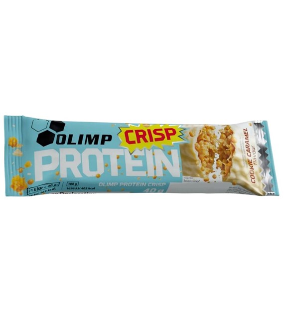 Olimp Protein Crisp Bar Baton ciasteczkowo-karmelowy - 40 g