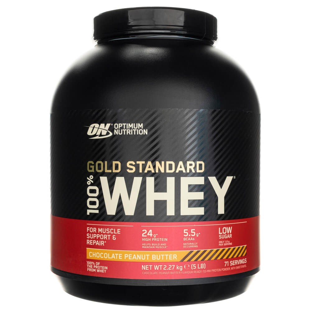 Optimum Nutrition Gold Standard 100% Whey Protein, czekoladowe masło orzechowe - 2270 g