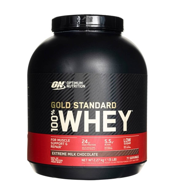 Optimum Nutrition Gold Standard 100% Whey Protein, mleko czekoladowe - 2270 g