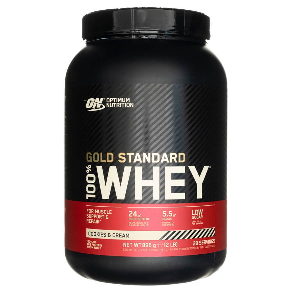 Optimum Nutrition Gold Standard 100% Molkenprotein, Kekse & Sahne - 896 g