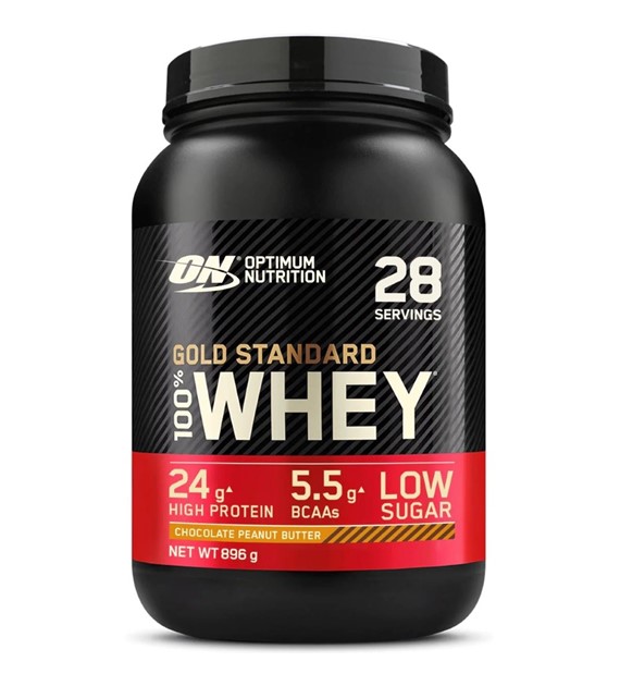 Optimum Nutrition Gold Standard 100% Whey Protein, Čokoládové arašídové máslo - 896 g