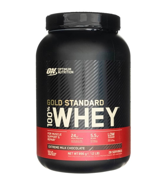 Optimum Nutrition Gold Standard 100% Whey Protein, ekstremalna czekolada mleczna  - 896 g