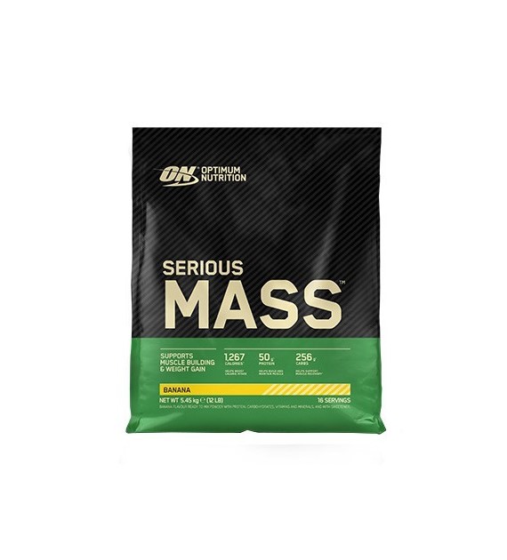 Optimum Nutrition Serious Mass, bananowe - 5450 g