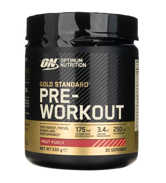 Optimum Nutrition Gold Standard Pre-Workout, Fruit Punch - 330 g