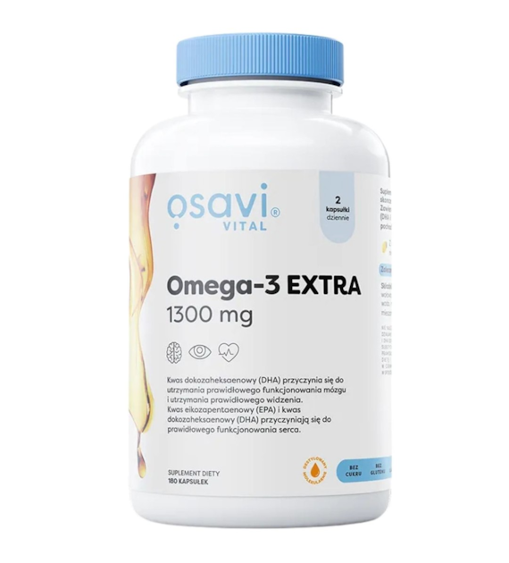 Osavi Omega-3 Extra 1300 mg, cytryna - 180 kapsułek