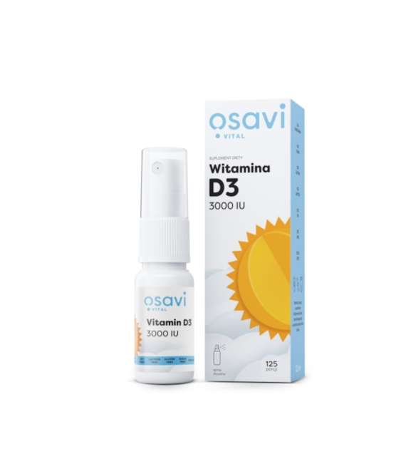 Osavi Witamina D3 MAX 4000 IU w sprayu - 12,5 ml