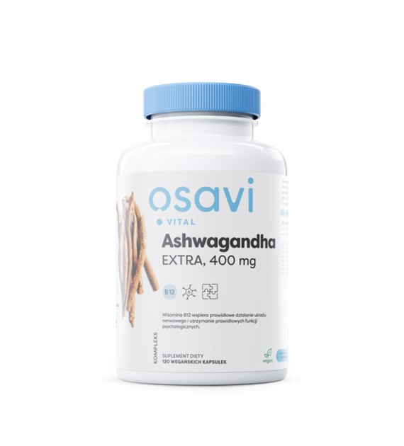 Osavi Ashwagandha Ekstra 400 mg - 120 kapsułek vege