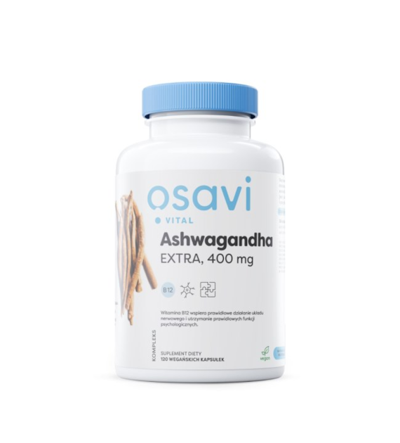 Osavi Ashwagandha Ekstra 400 mg - 120 kapsułek vege