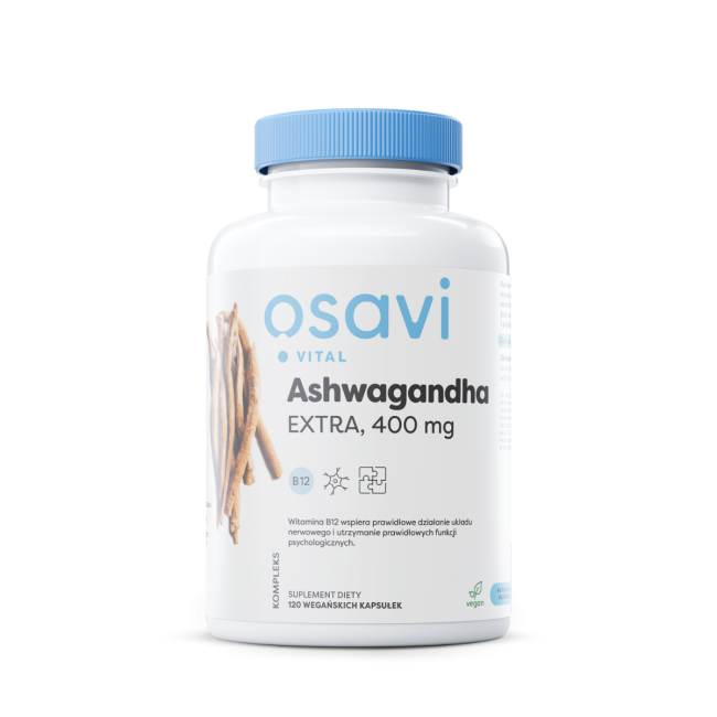 Osavi Ashwagandha Ekstra 400 mg - 120 kapsułek vege