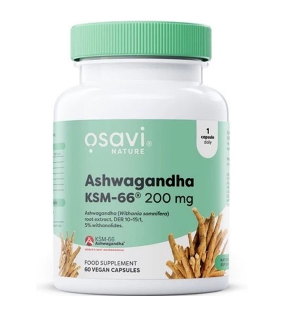 Osavi Ashwagandha KSM-66® 200 mg - 60 kapsułek
