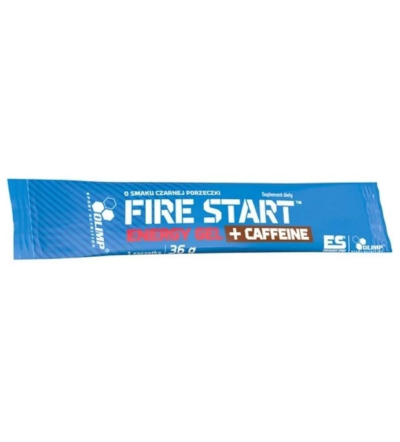 Olimp Fire Start Energy Gel + Caffeine, czarna porzeczka - 36 g