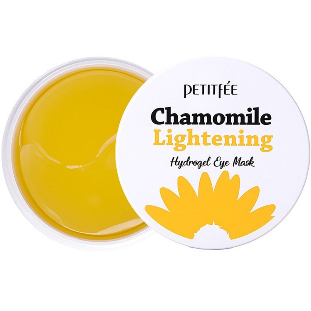 Petitfee Hydrożelowe płatki pod oczy Chamomile Lightening - 60 sztuk