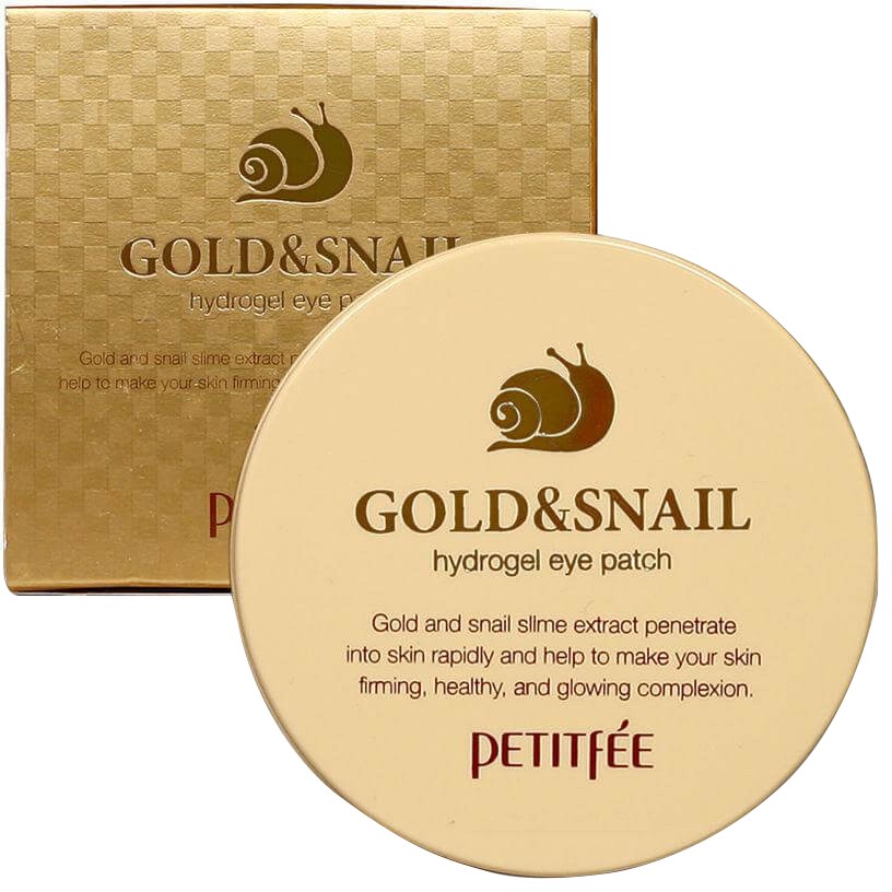 Petitfee Hydrożelowe płatki pod oczy Gold&Snail - 60 sztuk