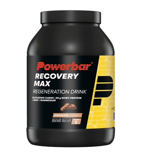 PowerBar Recovery Max, Napój regeneracyjny, czekolada - 1144 g