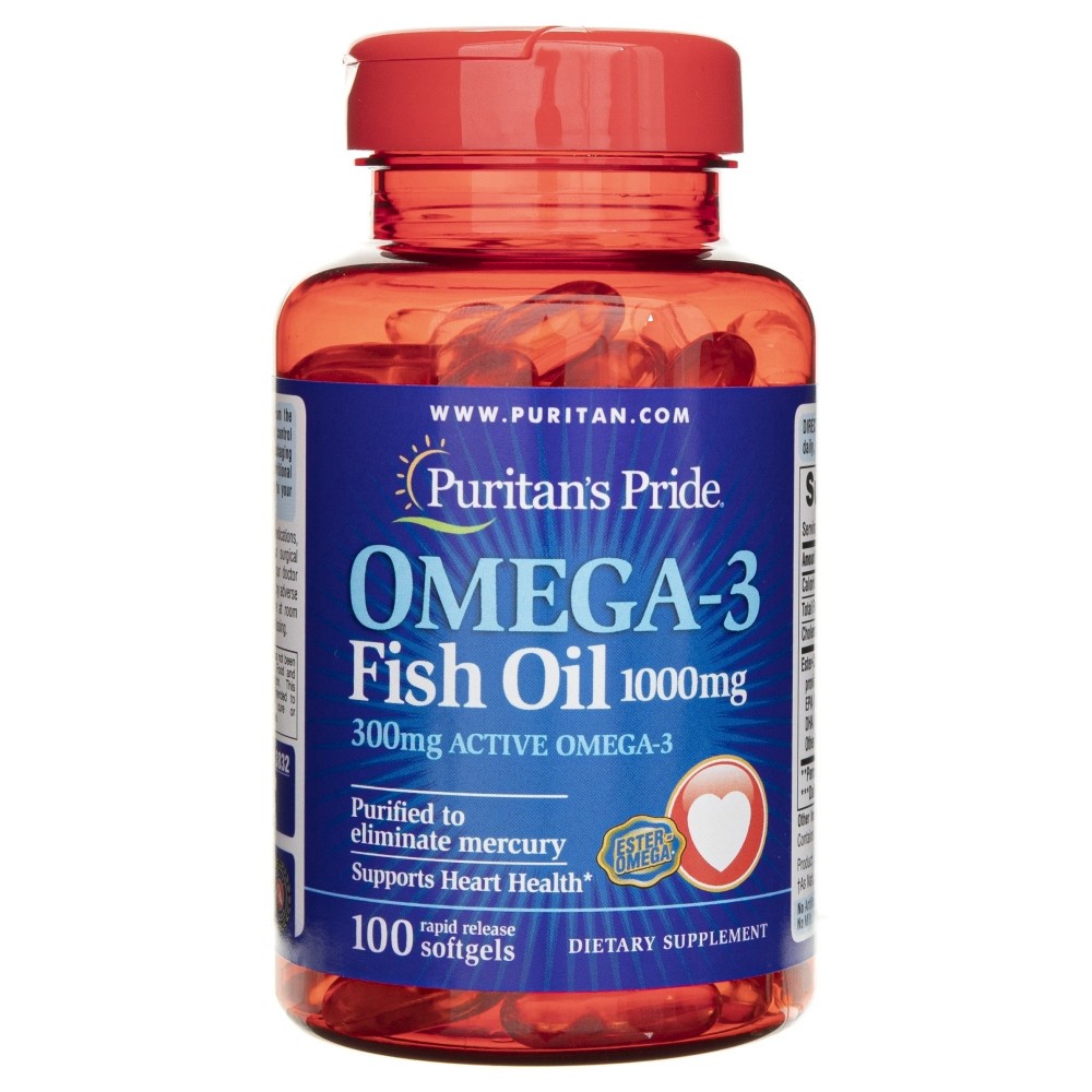 Puritan's Pride Olej Omega-3 1000 mg - 100 kapsułek