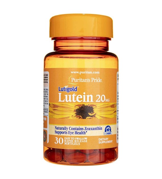 Puritan's Pride Lutein 20 mg mit Zeaxanthin - 30 Kapseln