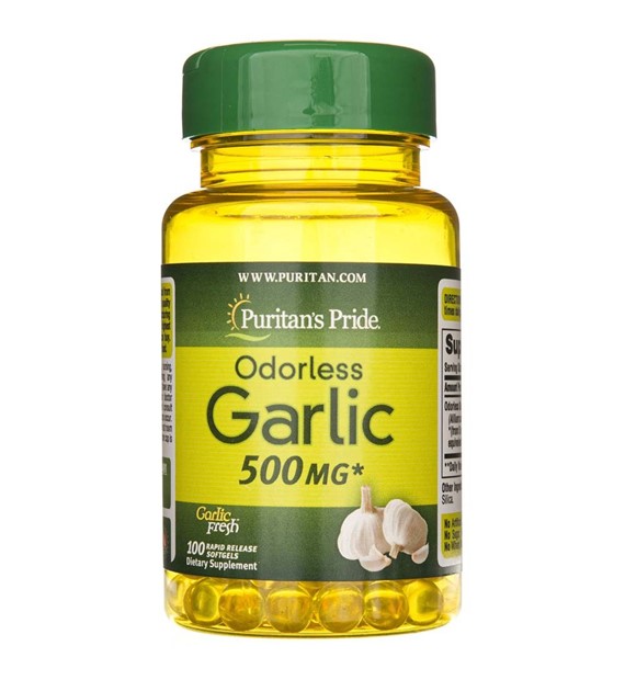 Puritan's Pride Odorless Garlic 500 mg - 100 Softgels