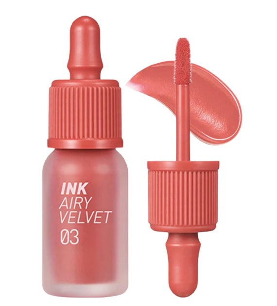 Peripera Pomadka w płynie Ink Airy Velvet 03 Cartoon Coral - 4 g