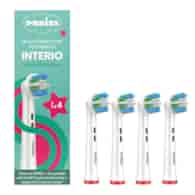 Puries Interio Końcówki do szczoteczek elektrycznych Oral-B - 4 sztuki
