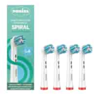 Puries Spiral Końcówki do szczoteczek elektrycznych Oral-B - 4 sztuki