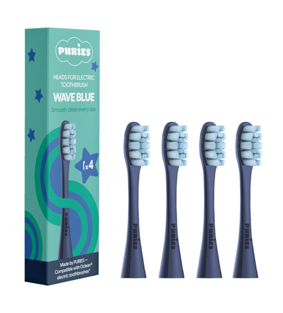 Puries Wave Blue Końcówki do szczoteczek elektrycznych Oclean - 4 sztuki