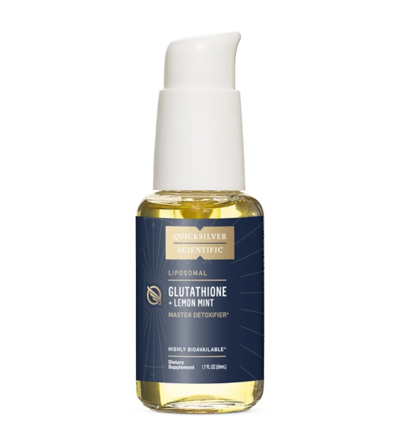 Quicksilver Lipomosalny glutation, miętowo-cytrynowy - 50 ml