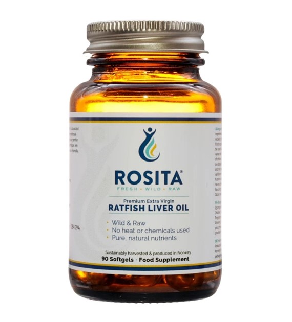 Rosita Ratfish Liver Oil Olej z wątroby Chimery - 90 kapsułek
