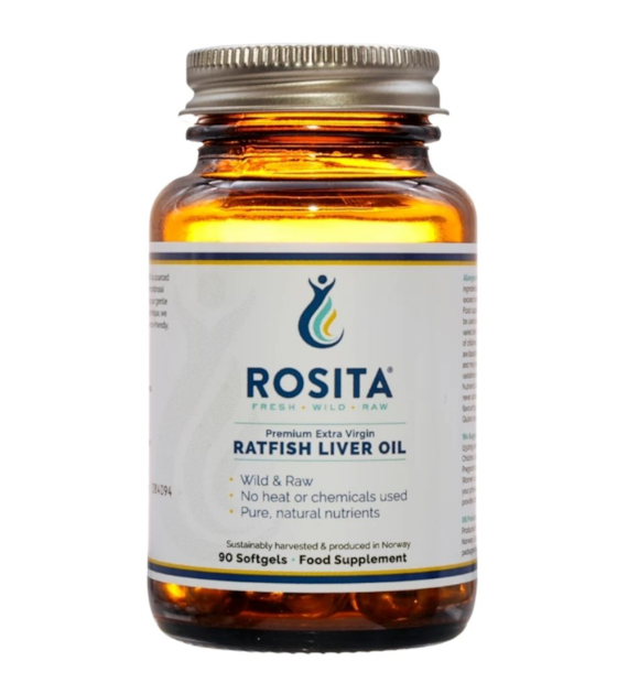 Rosita Ratfish Liver Oil Olej z wątroby Chimery - 90 kapsułek