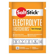 SaltStick FastChews Elektrolity w pastylkach do ssania, pomarańcza - 10 sztuk
