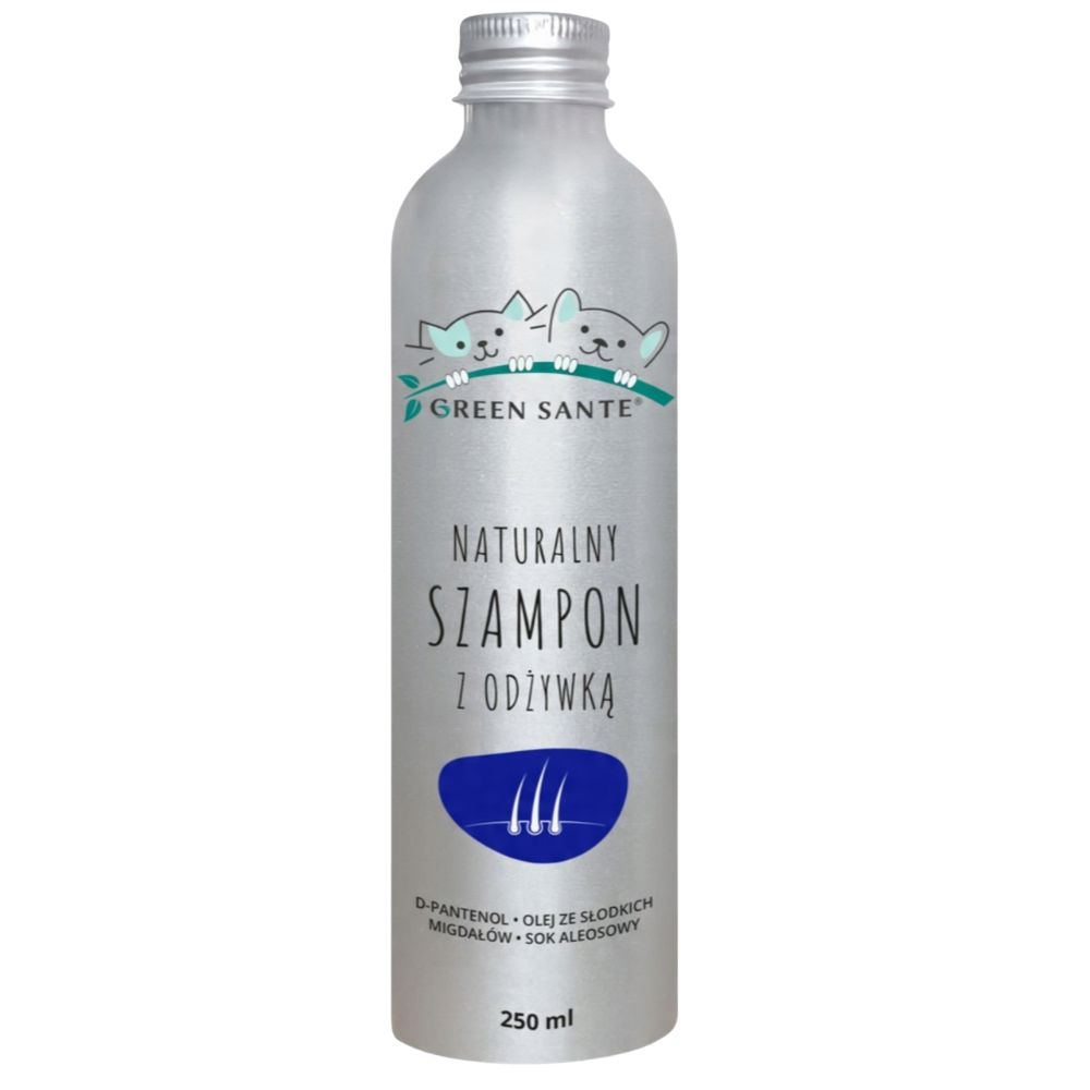 JM Sante Szampon z odżywką dla psa i kota - 250 ml