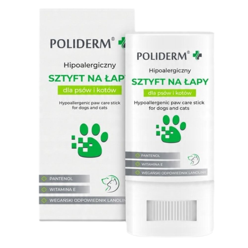JM Sante Poliderm Hipoalergiczny sztyft na łapy dla psa i kota - 14,5 g