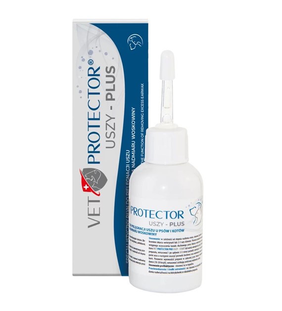 JM Sante Vet Protector Uszy Plus Płyn do pielęgnacji uszu psa i kota - 50 ml