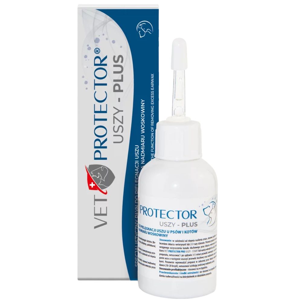 JM Sante Vet Protector Uszy Plus Płyn do pielęgnacji uszu psa i kota - 50 ml