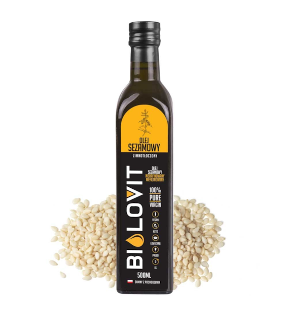 Bilovit Olej sezamowy zimnotłoczony - 500 ml