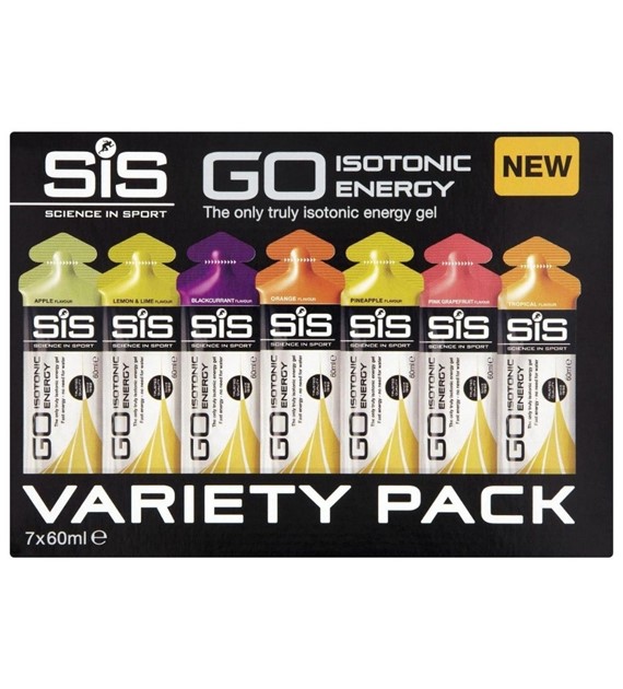 SIS GO Isotonic Energy Variety Pack Mix smaków - 7x60 ml