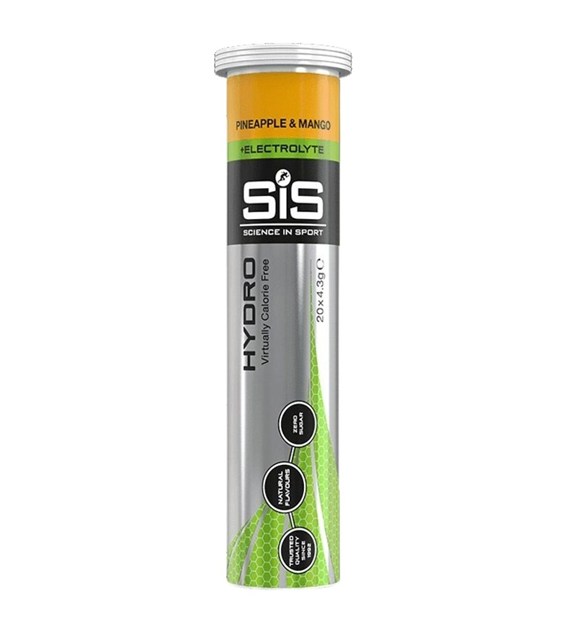 SiS Hydro Elektrolity, ananas-mango - 20 tabletek musujących