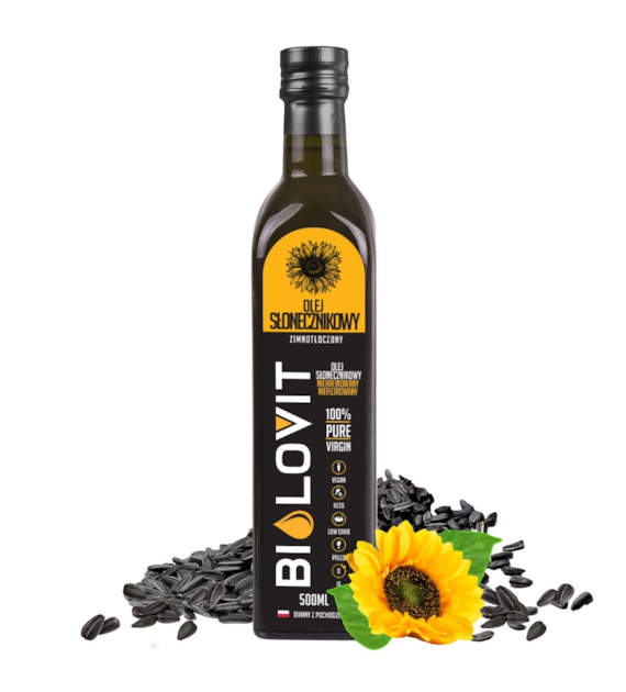 Bilovit Olej słonecznikowy zimnotłoczony - 500 ml