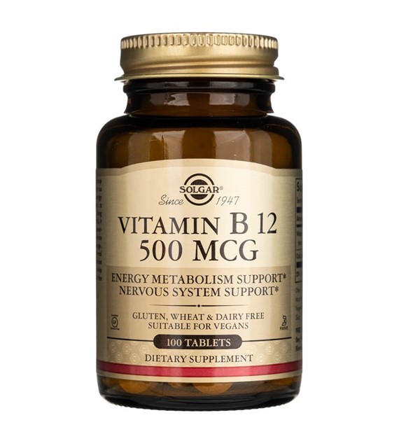 Solgar Vitamin B12 500 mcg - 100 Tabletten