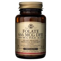Solgar Folate 666 mcg DFE (Metafolin® 400 mcg) - 250 Tablets