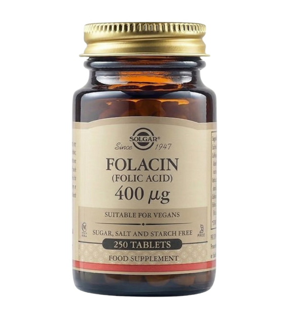 Solgar Folate 666 mcg DFE (Metafolin® 400 mcg) - 250 Tablets