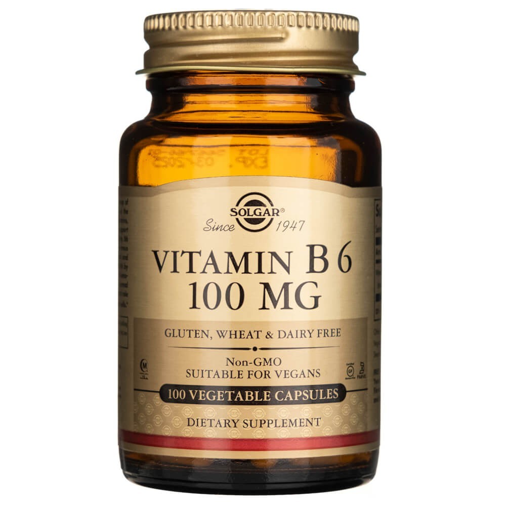 Solgar Vitamin B6 100 mg - 100 Veg Capsules