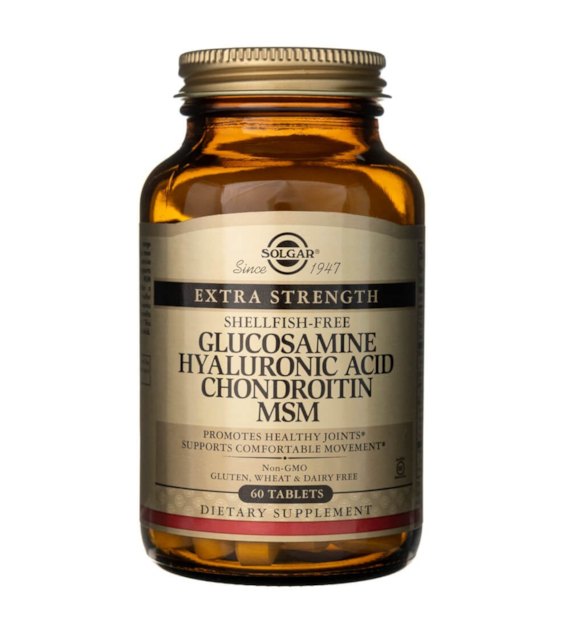 Solgar Glucosamine Hyaluronic Acid Chondroitin MSM - 60 Tablets