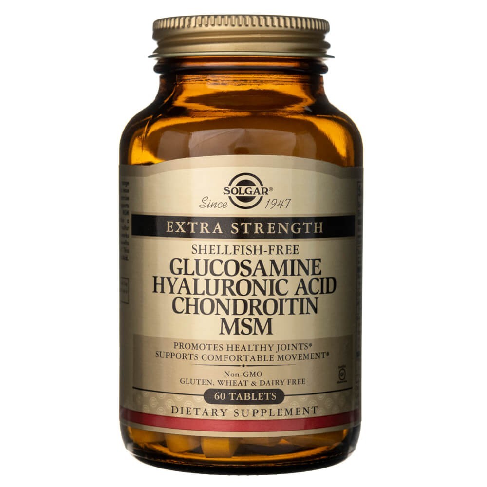 Solgar Glucosamin Hyaluronsäure Chondroitin MSM - 60 Tabletten