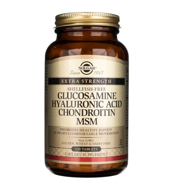 Solgar Glucosamine Hyaluronic Acid Chondroitin MSM - 120 Tablets
