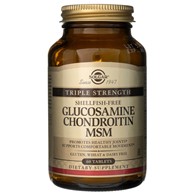 Solgar Triple Strength Glucosamine Chondroitin MSM - 60 Tablets
