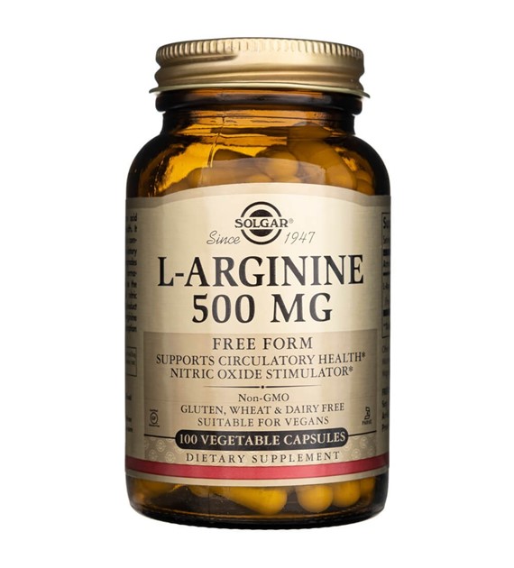 Solgar L-Arginin 500 mg - 100 veg. kapslí