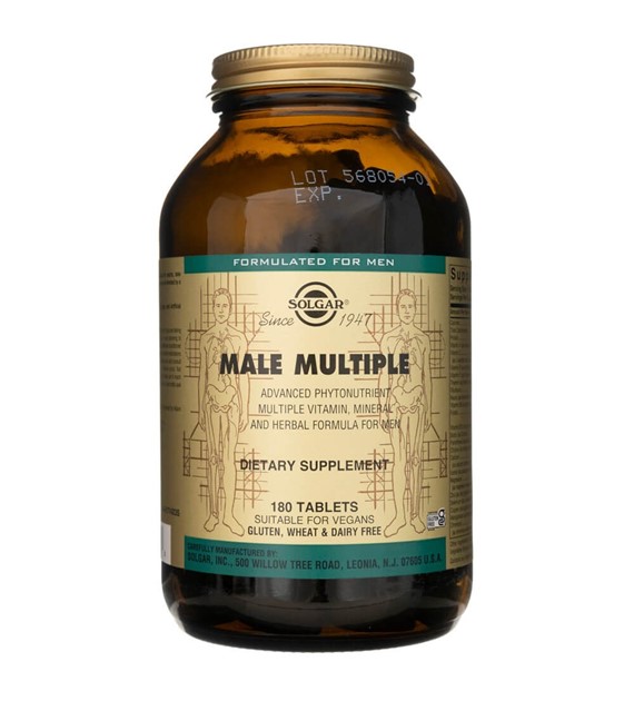 Solgar Männlich Mehrere (Male Multiple) - 180 Tabletten