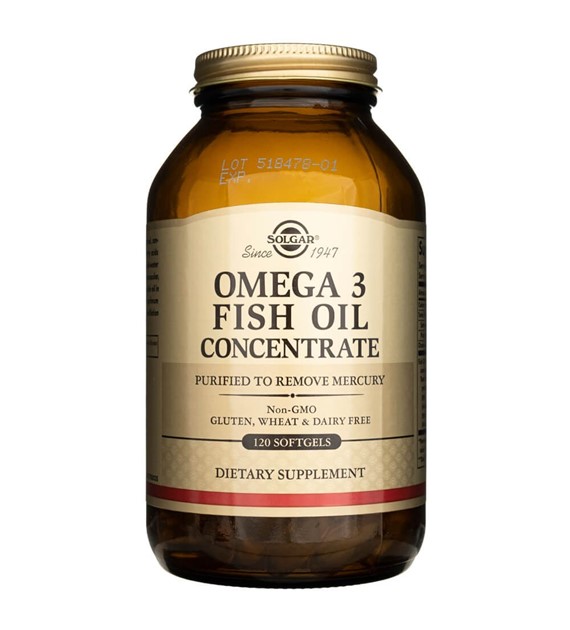 Solgar Omega-3 Fish Oil Concentrate - 120 Softgels