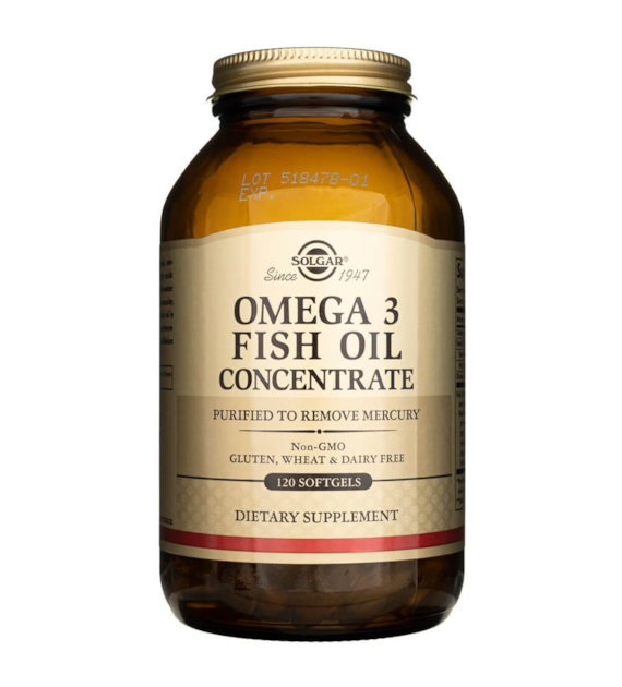 Solgar Omega-3 Fish Oil Concentrate - 120 Softgels