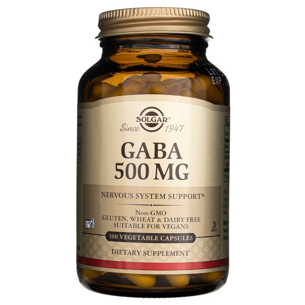 Solgar GABA 500 mg - 100 kapsułek
